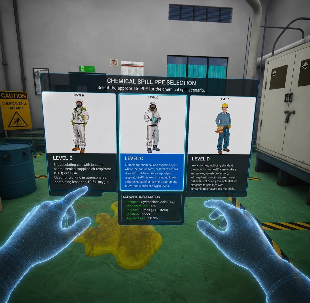 Chemical Handling — Drona VR preview