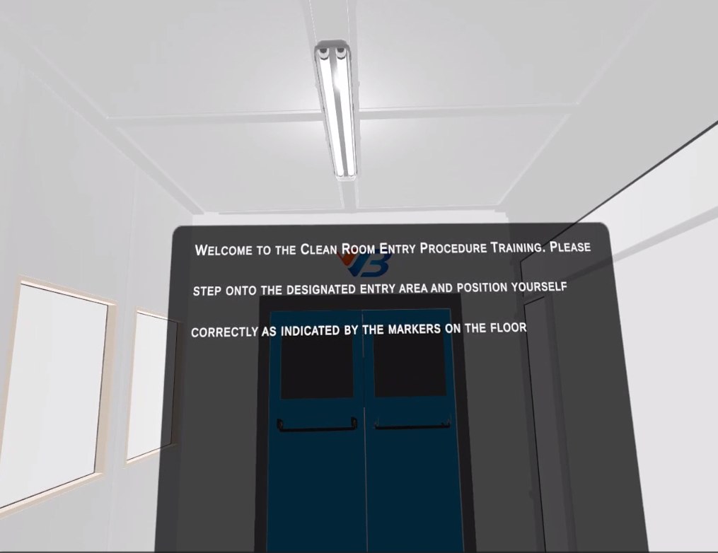 Cleanroom entry procedure briefing