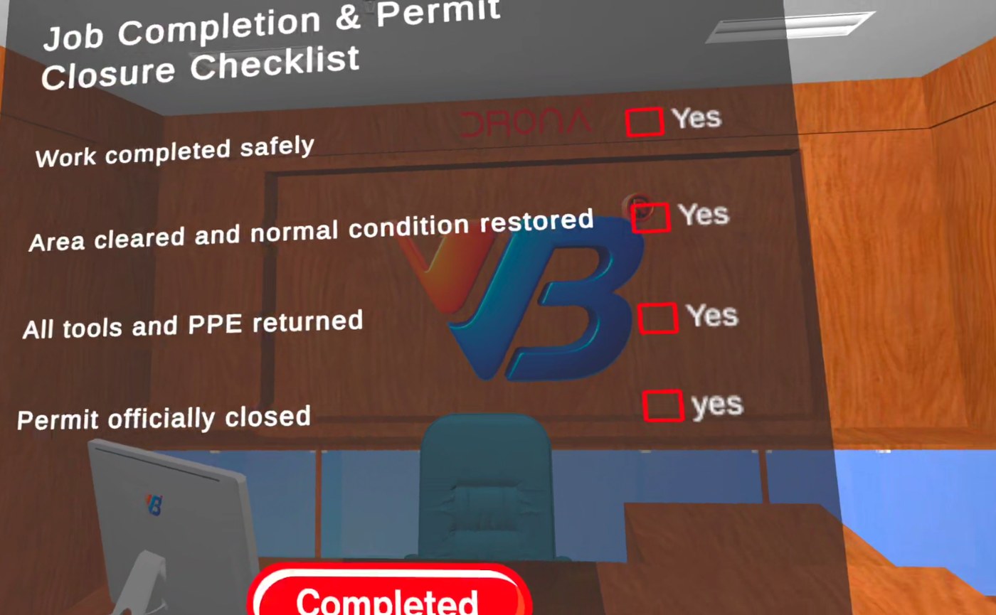 Module completion and permit closure