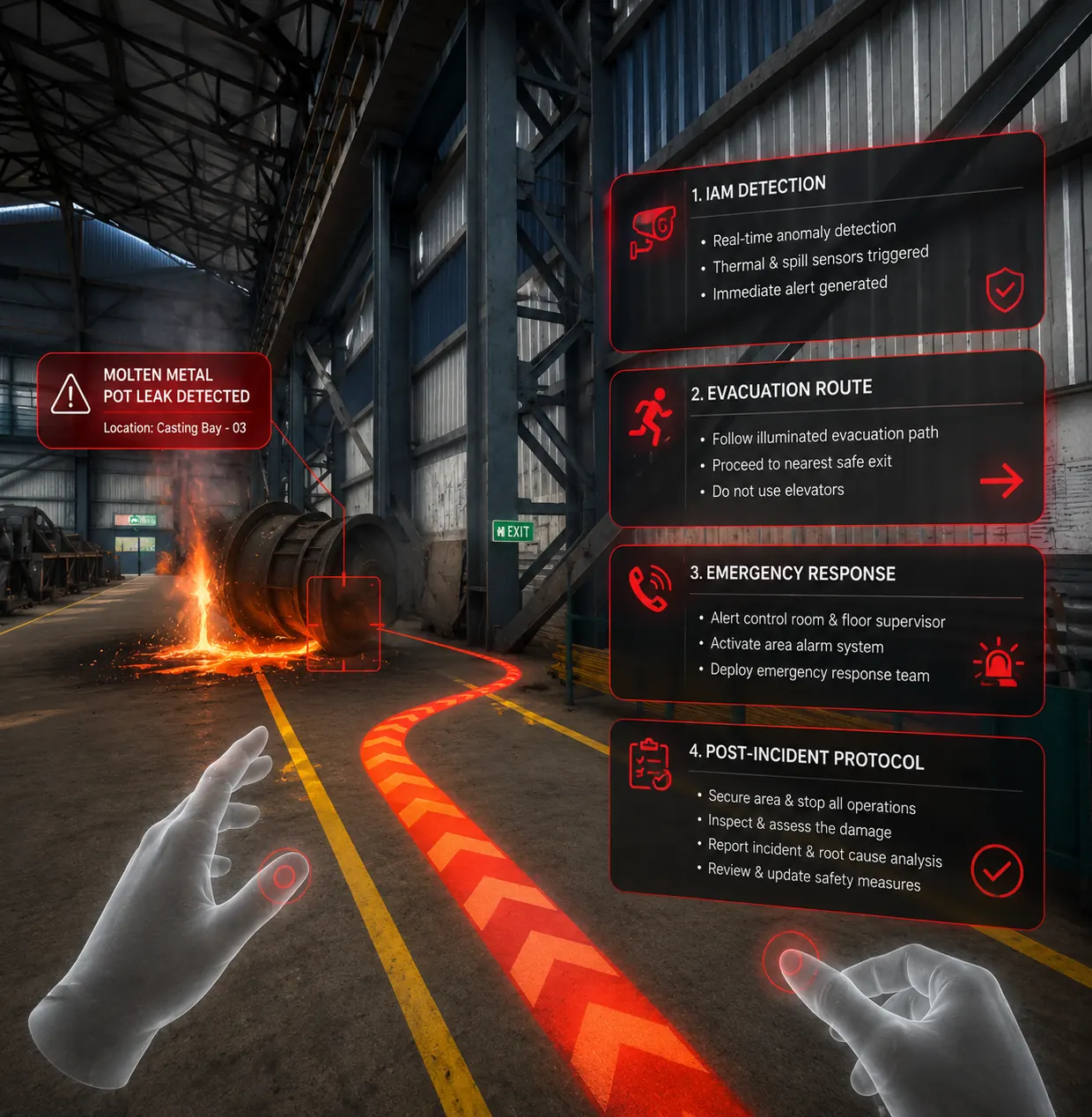 Pot Leakage Response — Drona VR preview