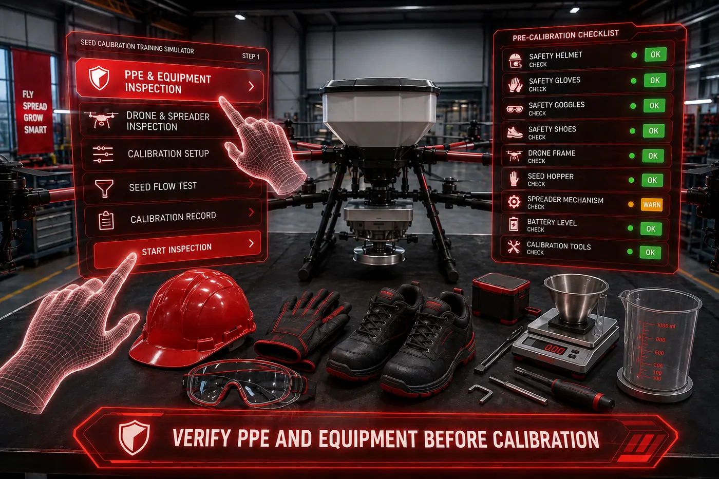 Seed Calibration — Drona VR preview