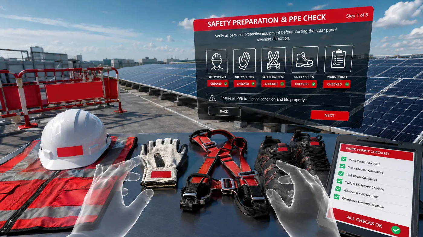 Solar Panel Cleaning — Drona VR preview